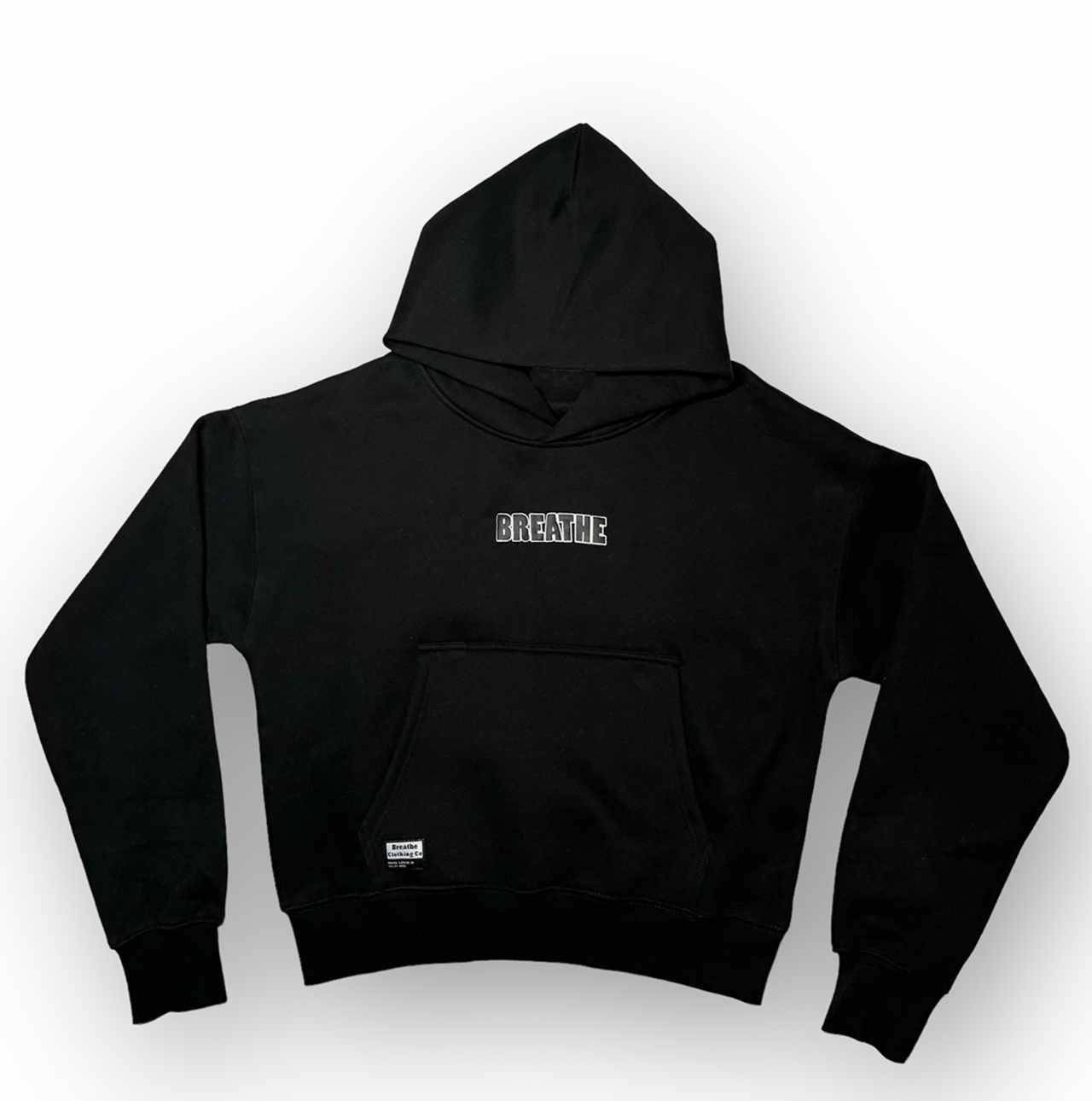 Breathe Black Hoodie